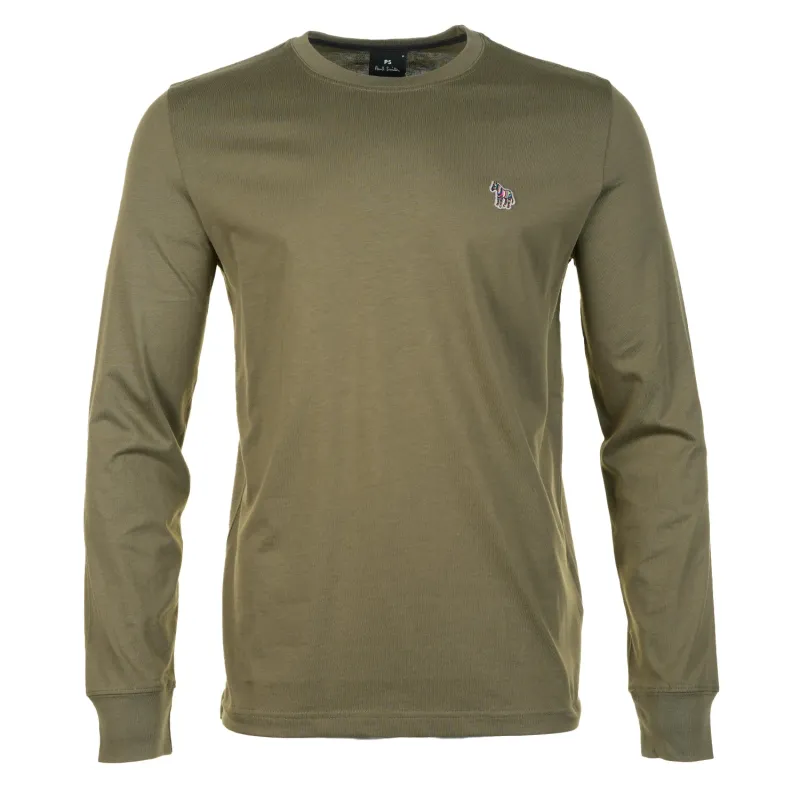 Regular Fit Zebra Long Sleeve T Shirt 36F Green sold by RAGAZZI