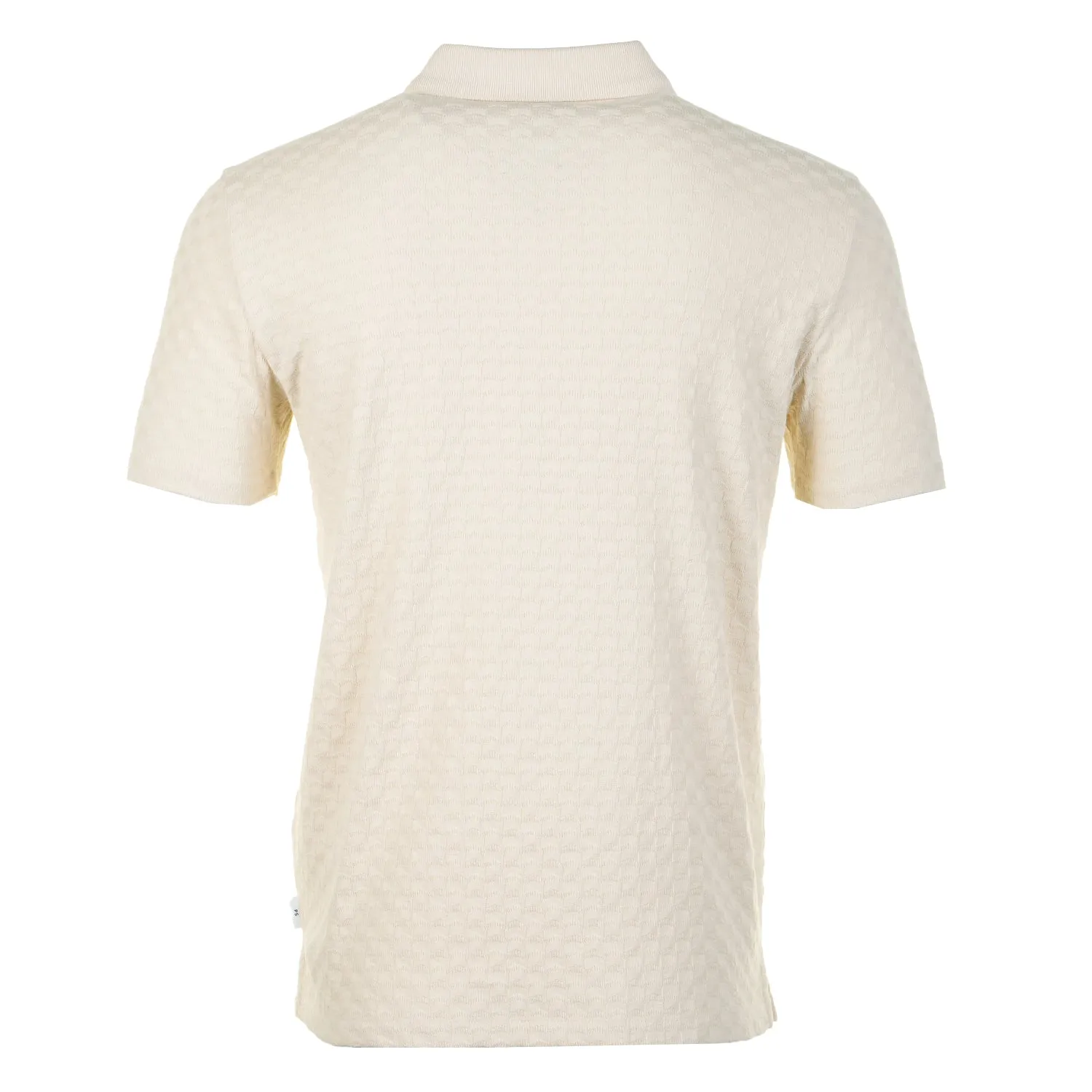 Short Sleeve Zip Front Polo Off White sold by RAGAZZI product image thumbnail 2