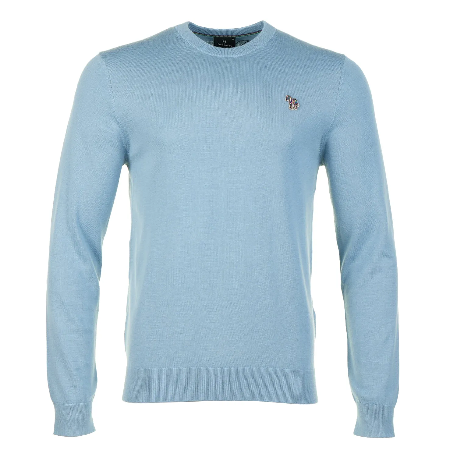 Knitted Zebra Crew Neck Jumper Cobalt Blue sold by RAGAZZI