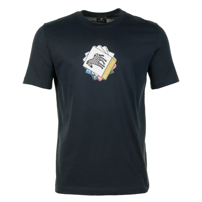 Regular Fit Zebra Polaroid T Shirt 49 Very Dark Navy sold by RAGAZZI