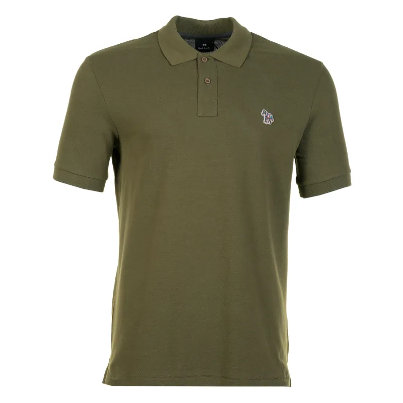 Regular Fit Short Sleeve Zebra Polo Shirt Khaki sold by RAGAZZI