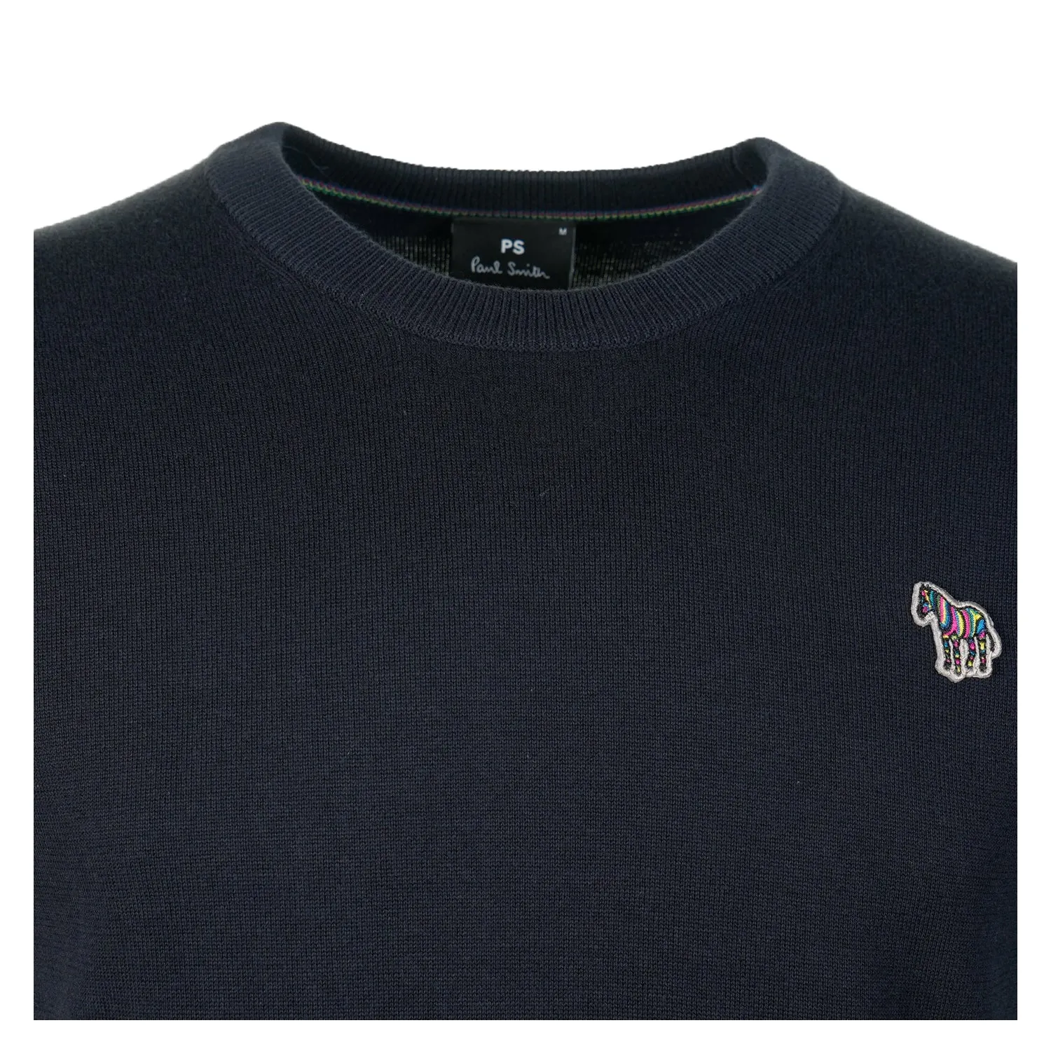 Knitted Zebra Crew Neck Jumper Very Dark Navy sold by RAGAZZI product image thumbnail 3