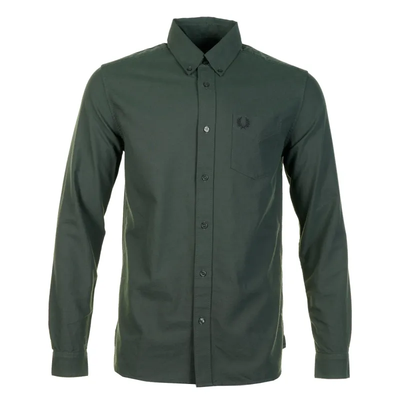 Long Sleeve Oxford Shirt Court Green sold by RAGAZZI