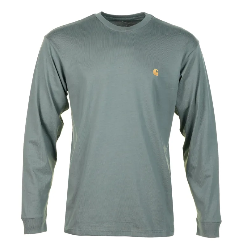 Long Sleeve Chase T Shirt Velvet Green Gold sold by RAGAZZI
