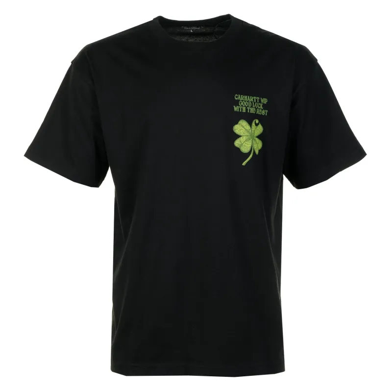 Short Sleeve Clover T Shirt Black made by Carhartt WIP