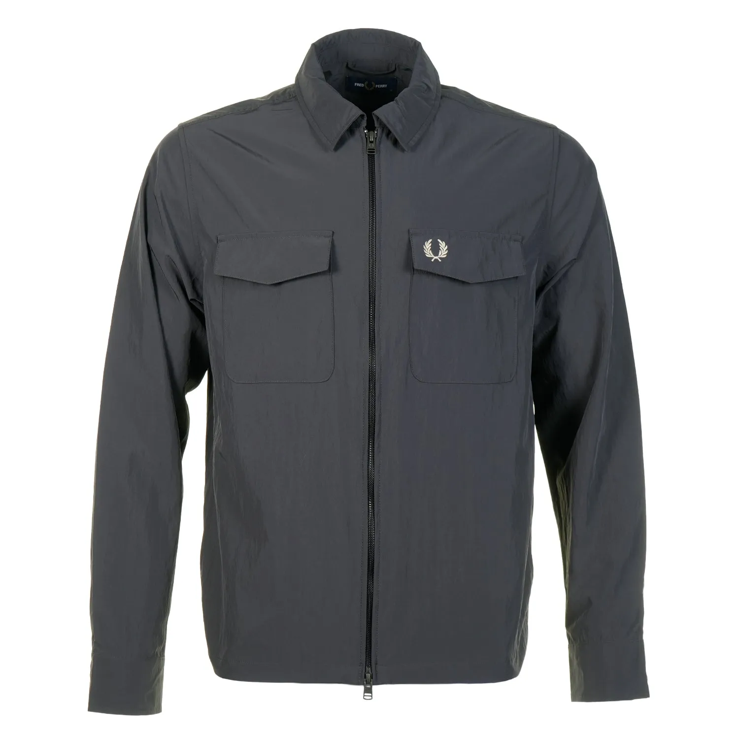 Zip Through Overshirt Anchor Grey sold by RAGAZZI