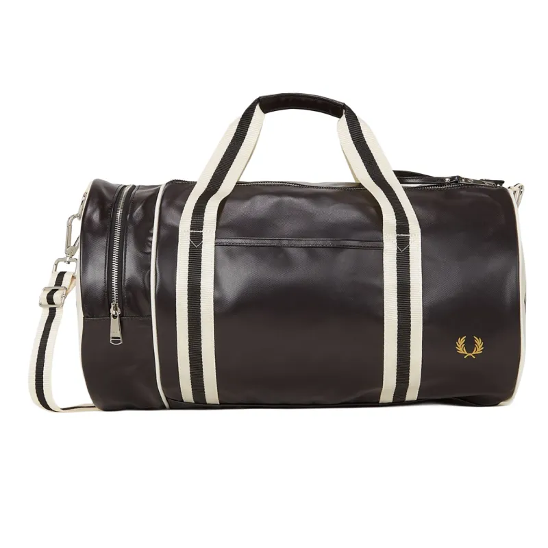 Classic Barrel Bag Black Ecru sold by RAGAZZI