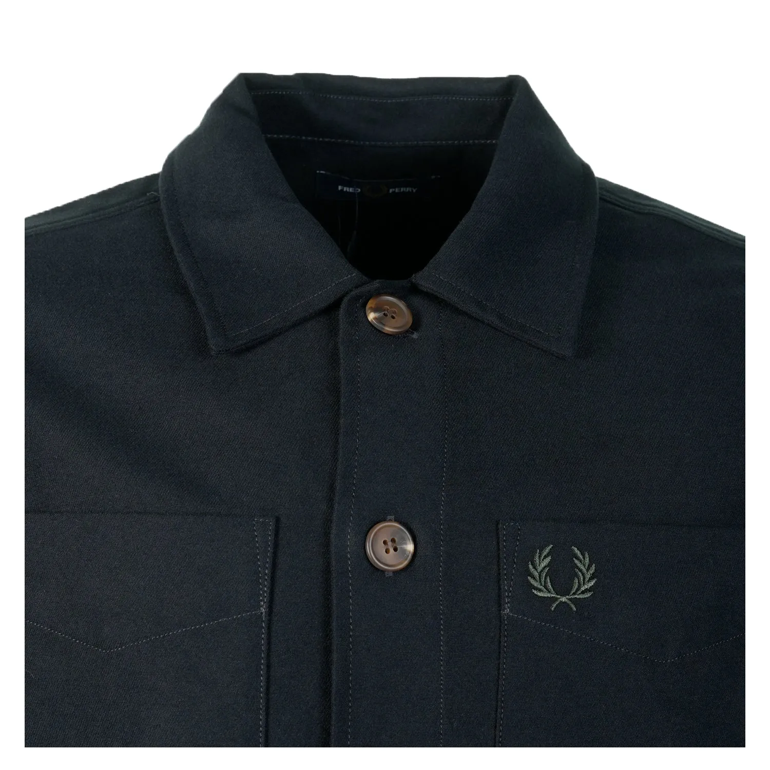 Twill Overshirt Black sold by RAGAZZI product image thumbnail 3