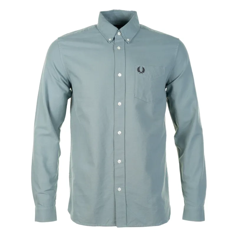 Long Sleeve Oxford Shirt Stockport Blue sold by RAGAZZI