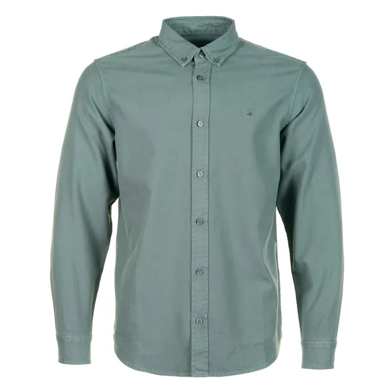 Long Sleeve Bolton Shirt Velvet Green sold by RAGAZZI