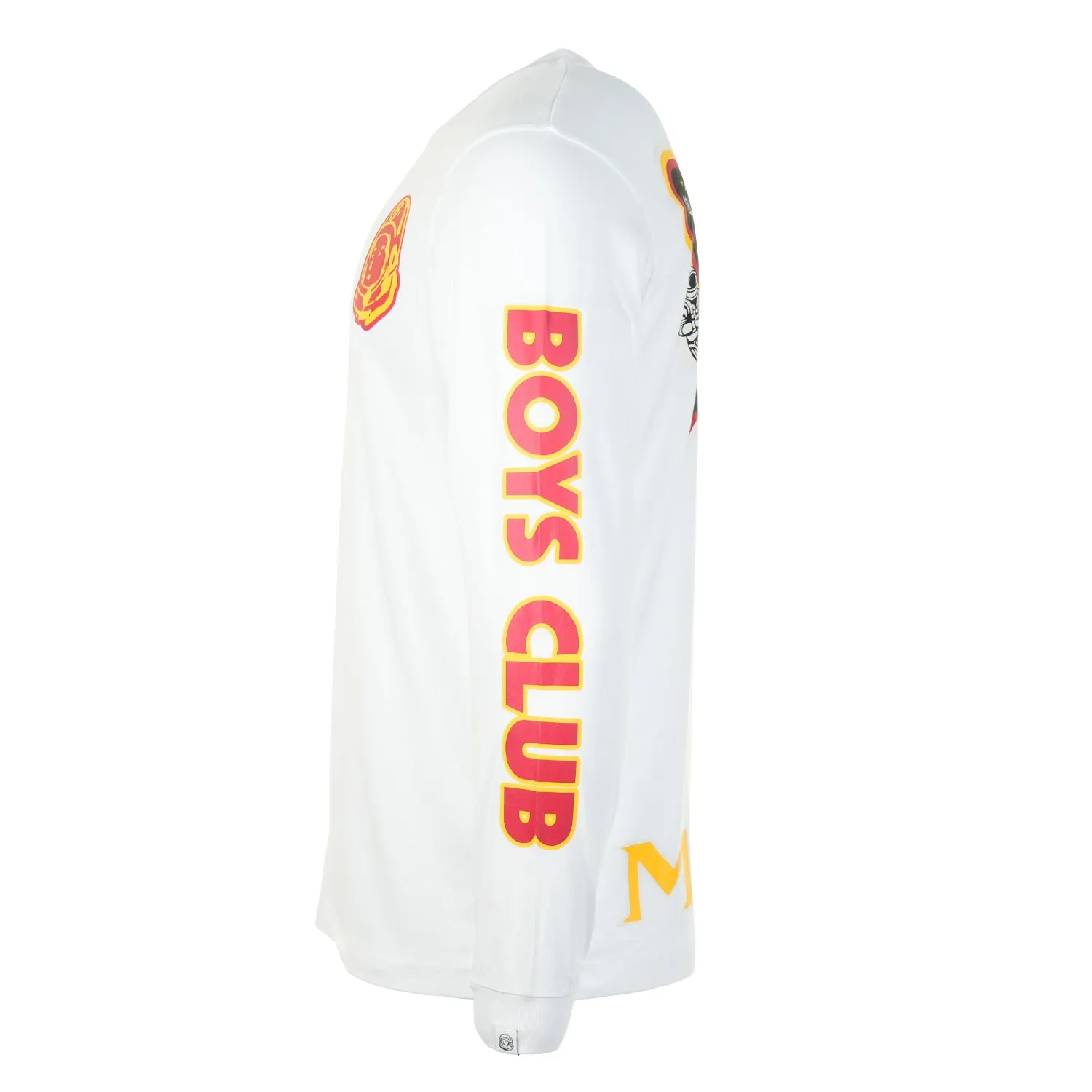 Multi Graphic Long Sleeve T Shirt White sold by RAGAZZI product image thumbnail 4