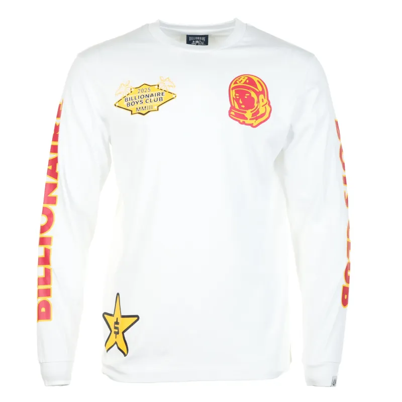 Multi Graphic Long Sleeve T Shirt White sold by RAGAZZI