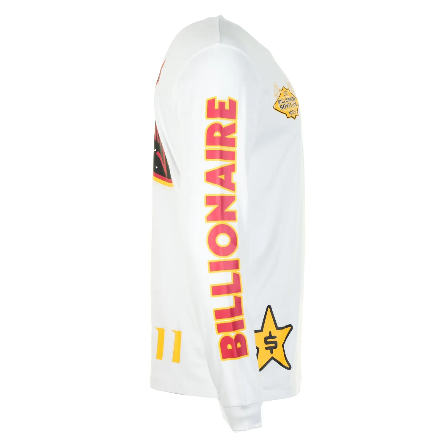 Multi Graphic Long Sleeve T Shirt White sold by RAGAZZI product image thumbnail 3