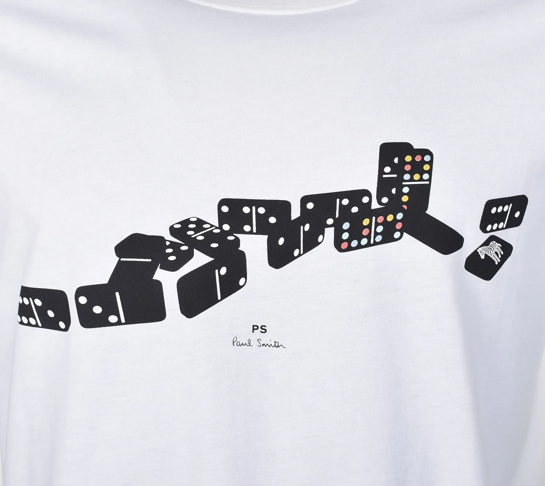 Regular Fit Dominoes T Shirt White sold by RAGAZZI product image thumbnail 3