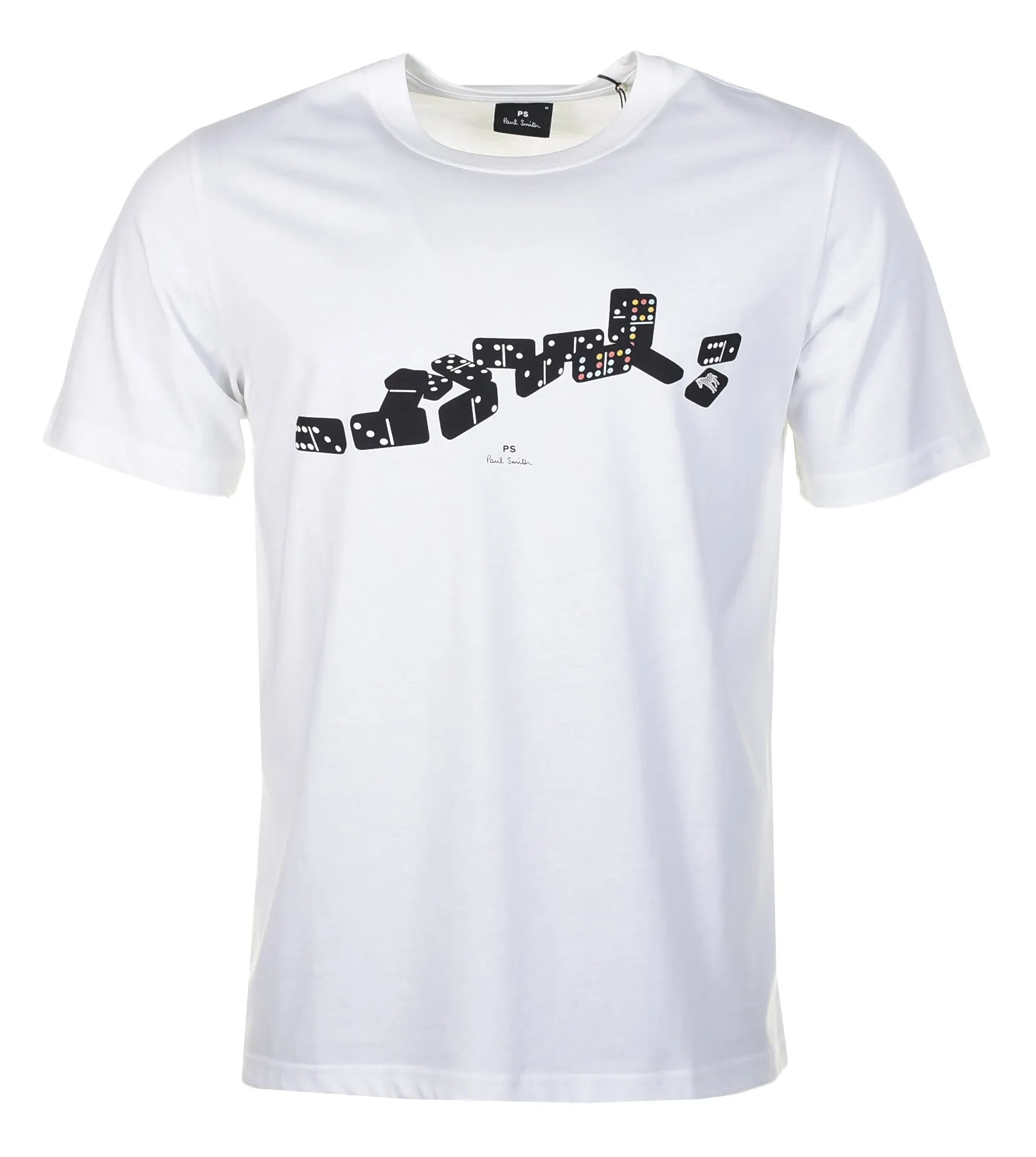 Regular Fit Dominoes T Shirt White sold by RAGAZZI