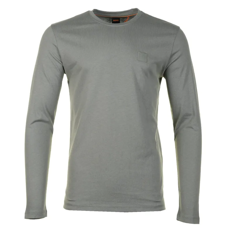 Tacks Long Sleeve T Shirt Open Grey made by BOSS ORANGE