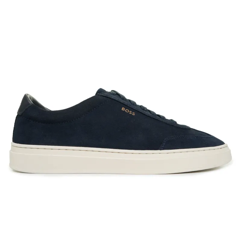 Kieran Tenn Suede Trainers Dark Blue sold by RAGAZZI