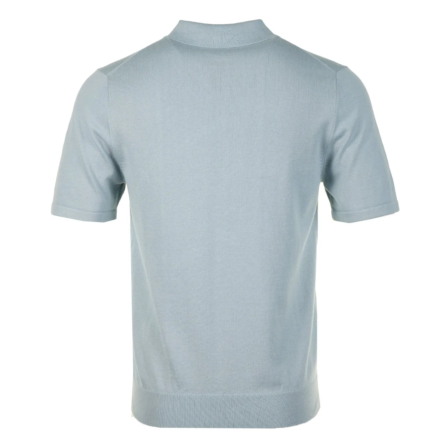 Sport Stripe Knitted Short Sleeve Polo Shirt 40a Light Blue sold by RAGAZZI product image thumbnail 2