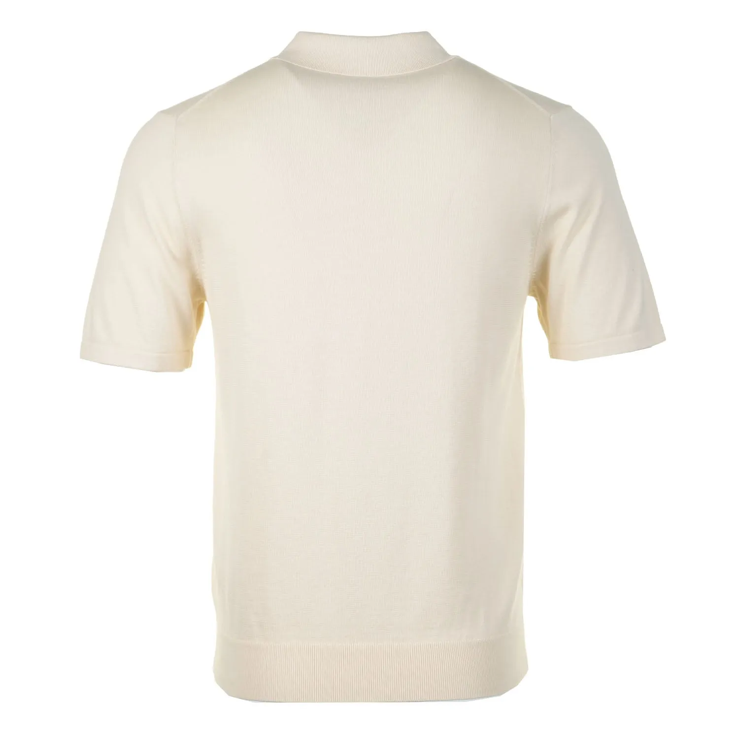 Sport Stripe Knitted Short Sleeve Polo Shirt Ivory sold by RAGAZZI product image thumbnail 2