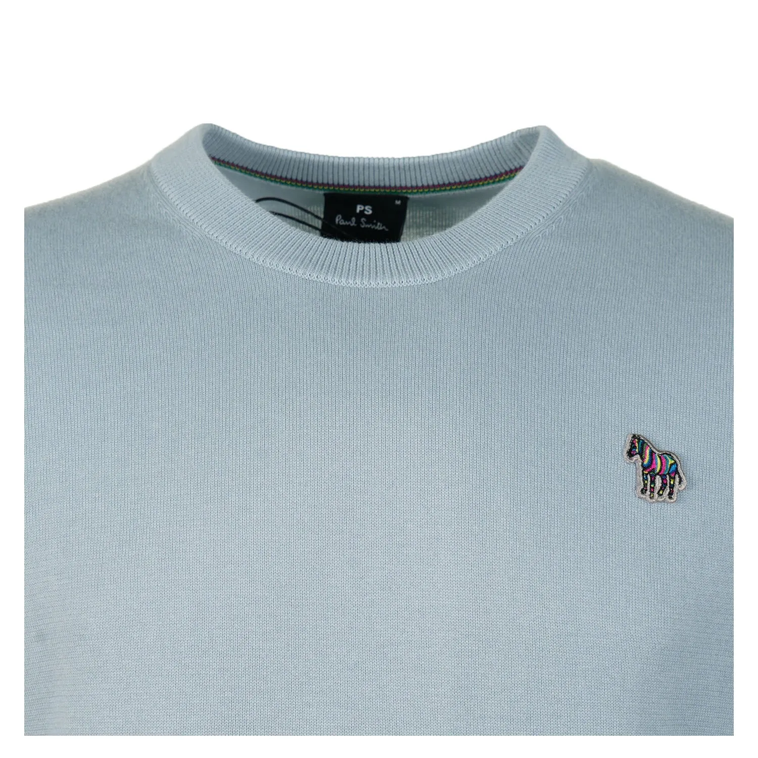 Knitted Zebra Crew Neck Jumper Light Blue sold by RAGAZZI product image thumbnail 3