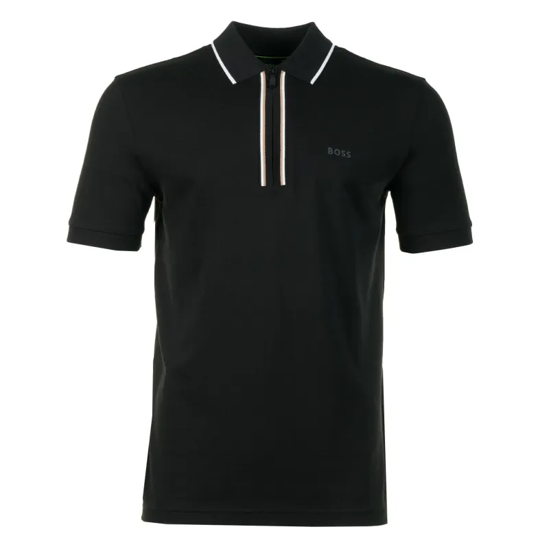 Philix GOC Short Sleeve Polo Shirt Black made by RAGAZZI