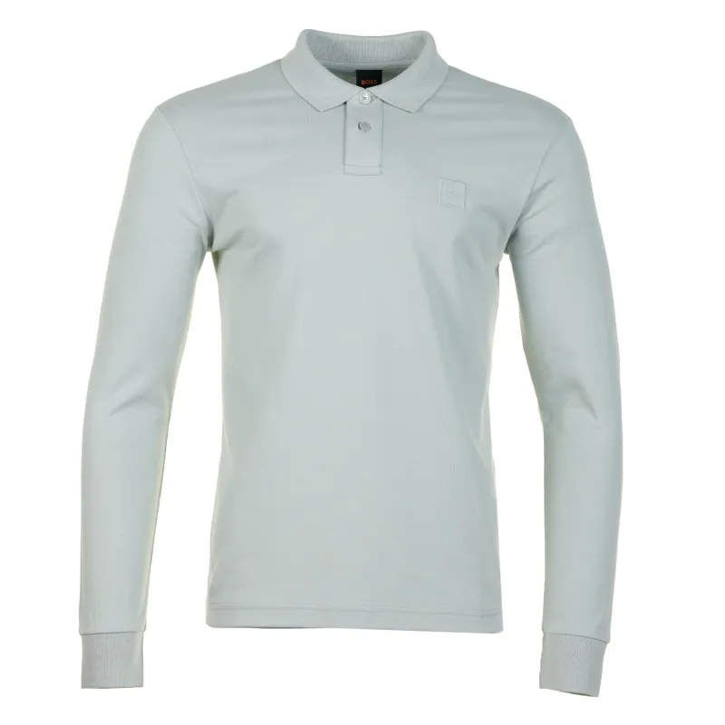 Passerby Long Sleeve Polo Shirt 043 Blue made by BOSS ORANGE