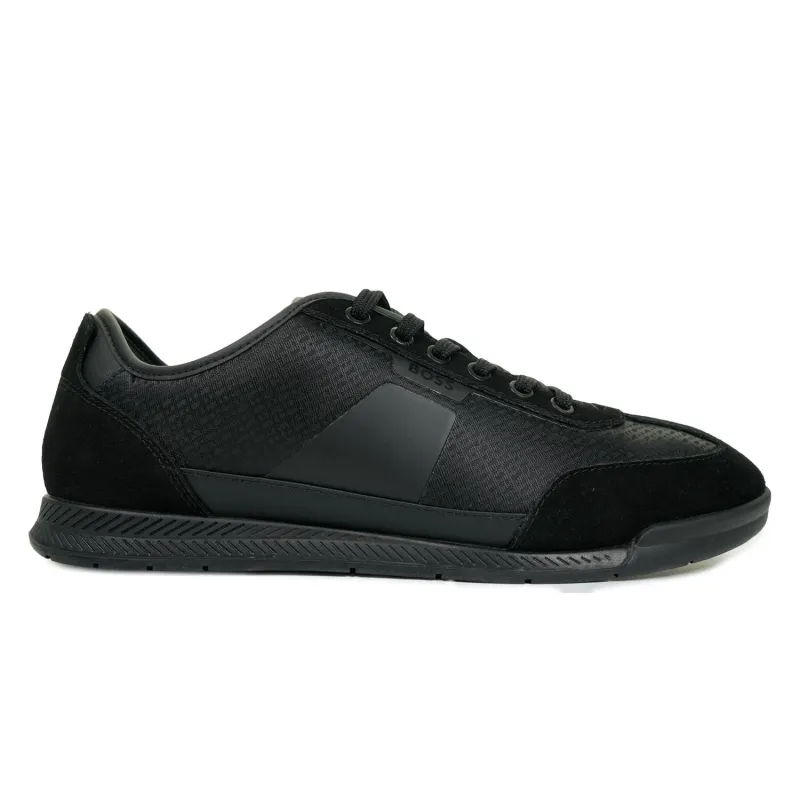 Boss Nitan Logo Low Trainers Black made by RAGAZZI