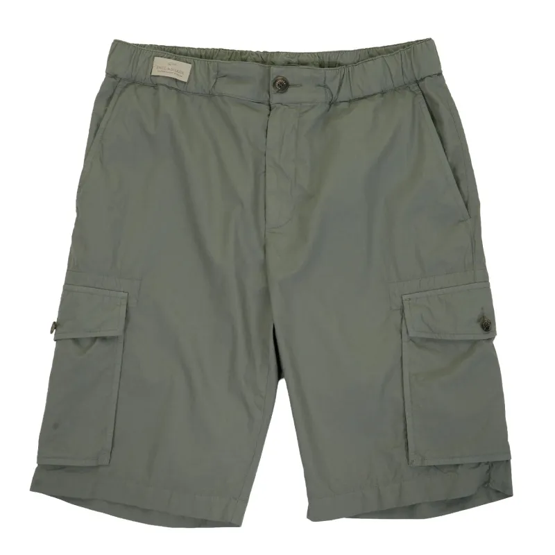 Cotton Cargo Shorts Green made by RAGAZZI
