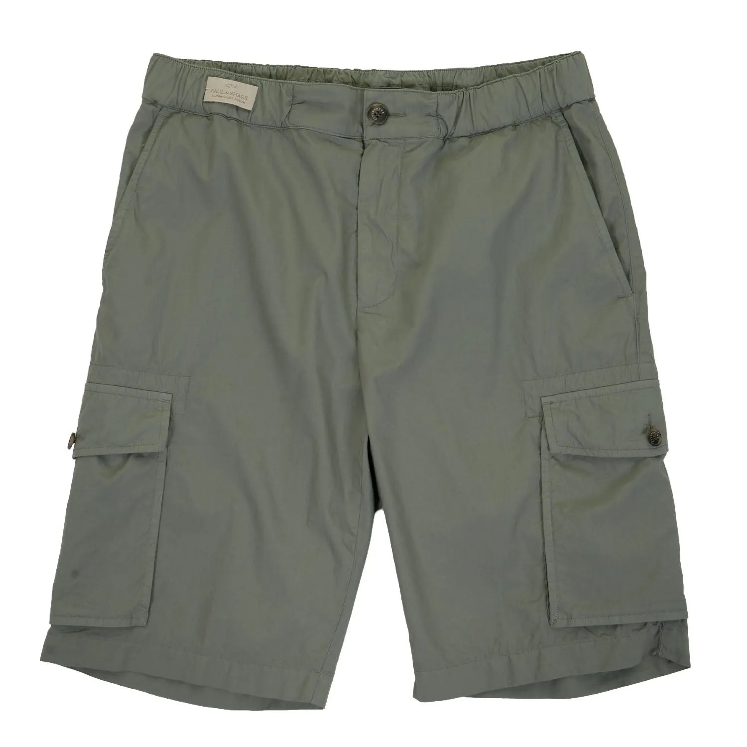 Cotton Cargo Shorts Green sold by RAGAZZI