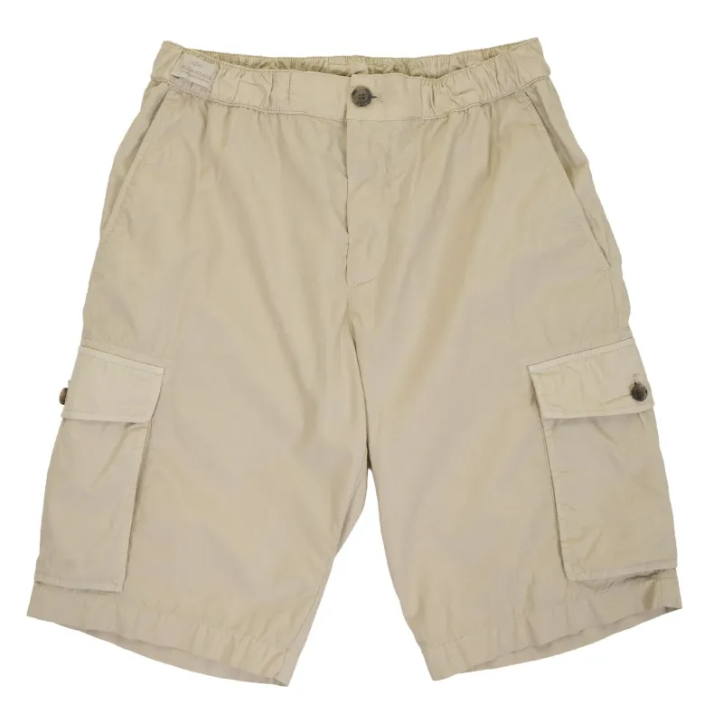 Cotton Cargo Shorts Stone sold by RAGAZZI