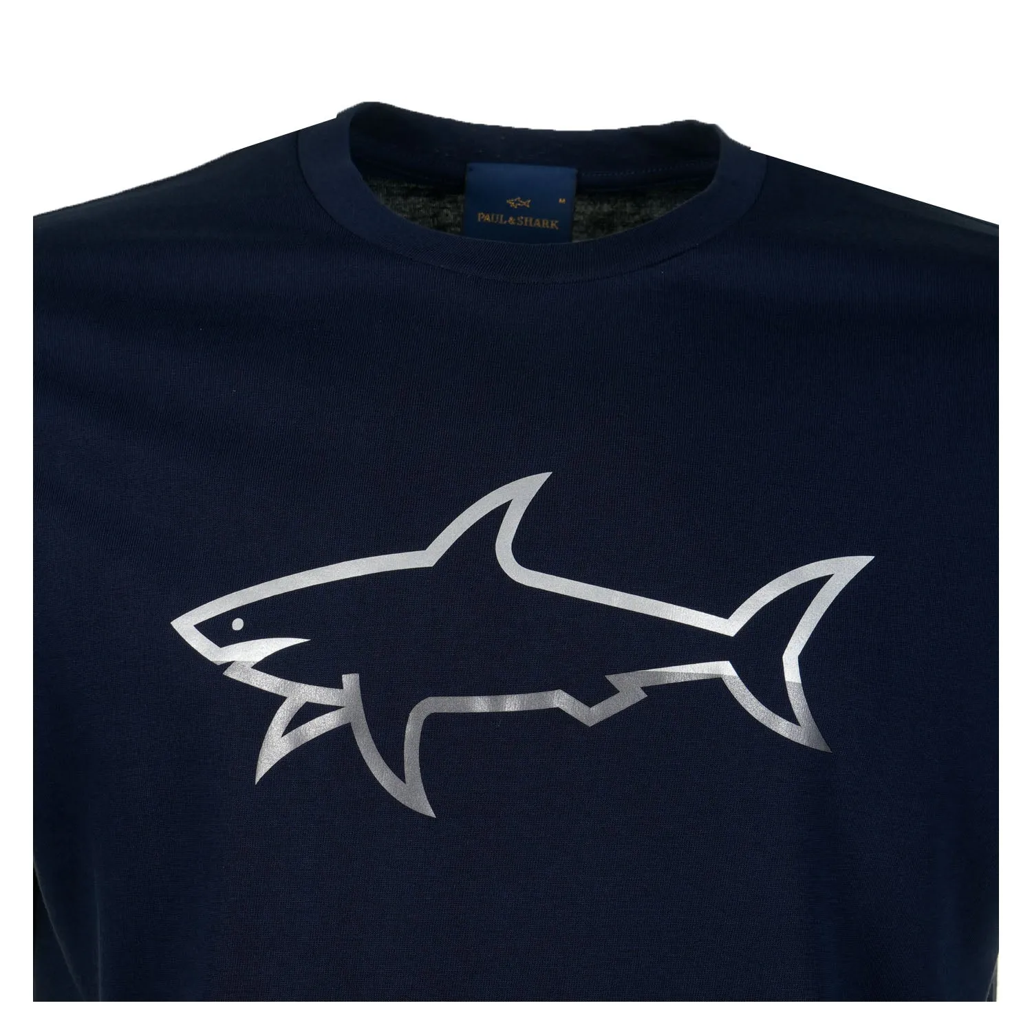 Short Sleeve Shark Logo T Shirt Navy sold by RAGAZZI product image thumbnail 3