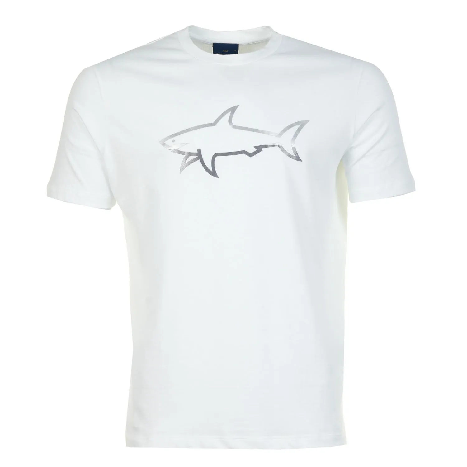 Short Sleeve Shark Logo T Shirt White sold by RAGAZZI