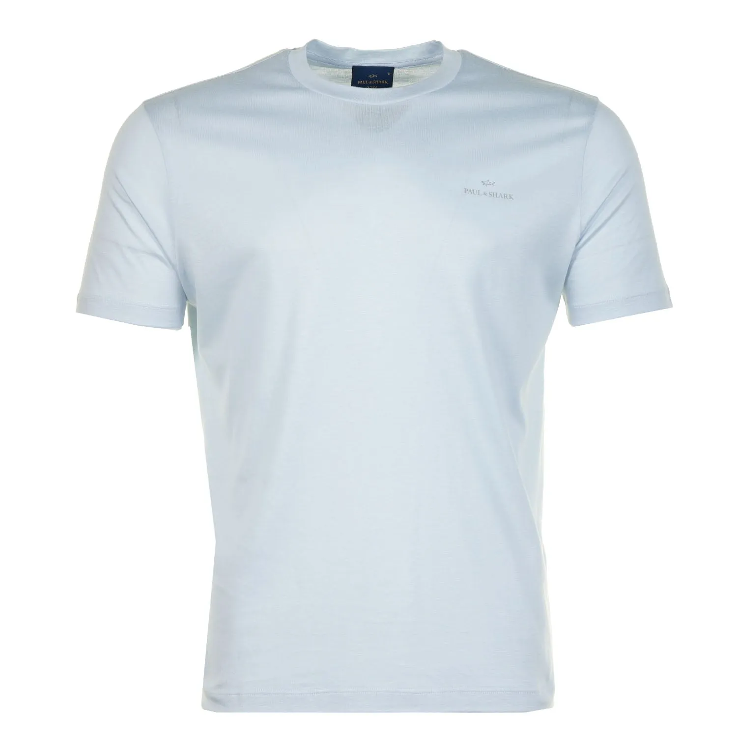 Short Sleeve Silver Small Logo T Shirt Sky sold by RAGAZZI