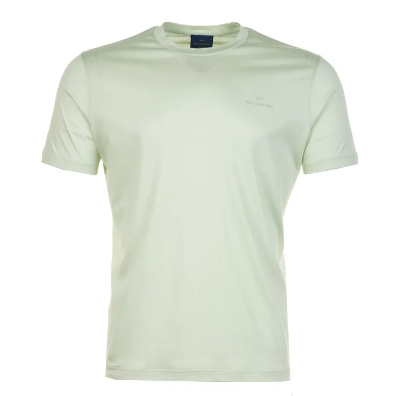 Short Sleeve Silver Small Logo T Shirt Mint sold by RAGAZZI