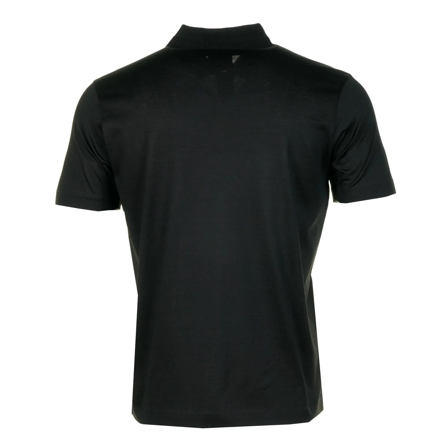 Short Sleeve Metal Shark Logo Zip Polo Shirt Black sold by RAGAZZI product image thumbnail 2