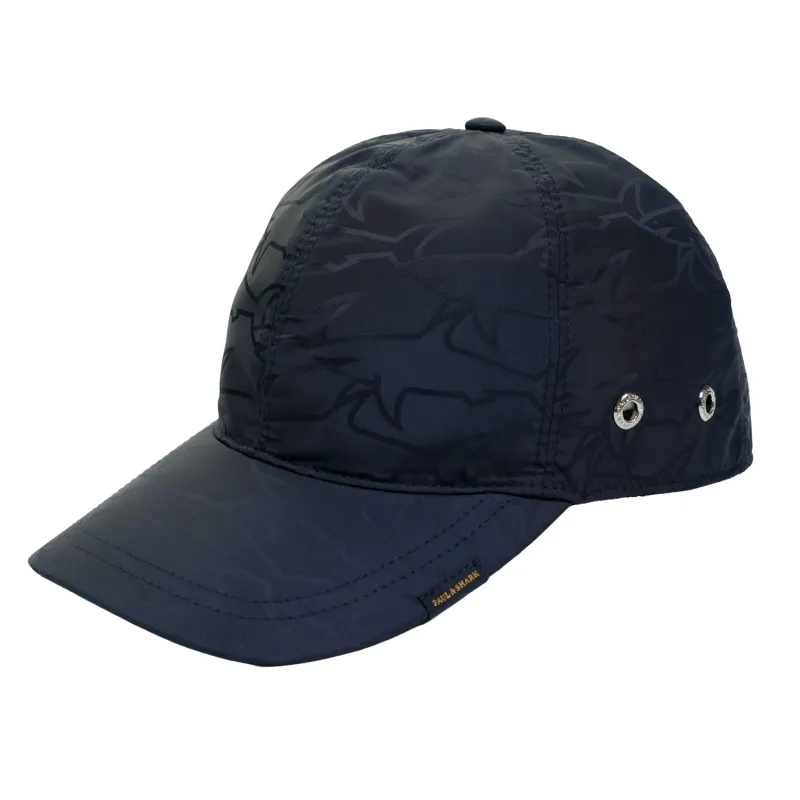 Tonal Multi Shark Tech Cap Navy made by Paul & Shark
