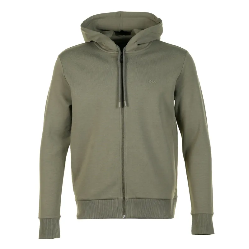 Saggy Full Zip Hoody 257 Dark Beige made by RAGAZZI