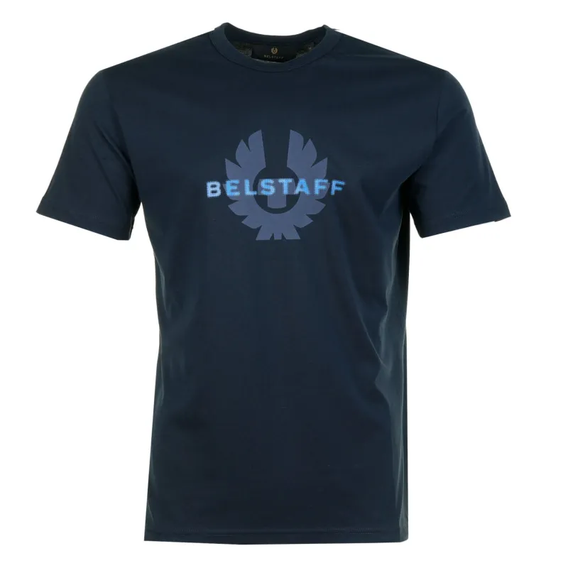 Short Sleeve Surface T Shirt Dark Ink made by Belstaff