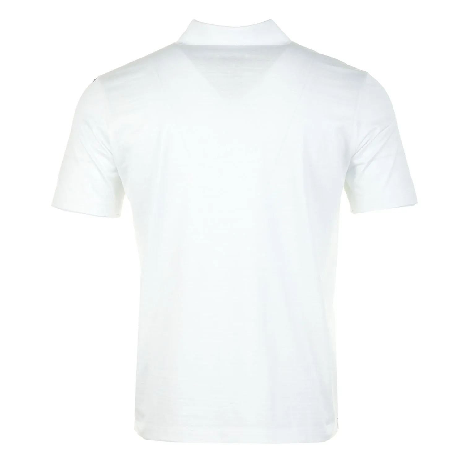 Short Sleeve Metal Shark Logo Zip Polo Shirt White sold by RAGAZZI product image thumbnail 2