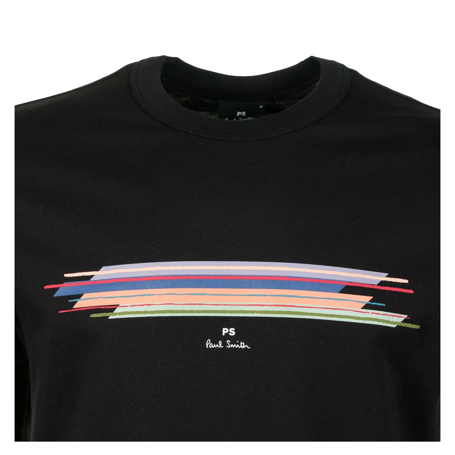 Casual Fit Stripe Short Sleeve T Shirt Black sold by RAGAZZI product image thumbnail 3