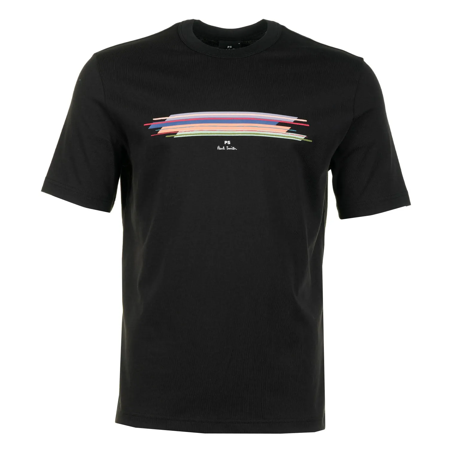 Casual Fit Stripe Short Sleeve T Shirt Black sold by RAGAZZI