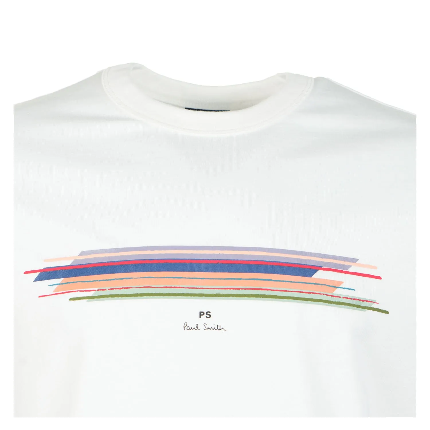 Casual Fit Stripe Short Sleeve T Shirt White sold by RAGAZZI product image thumbnail 3
