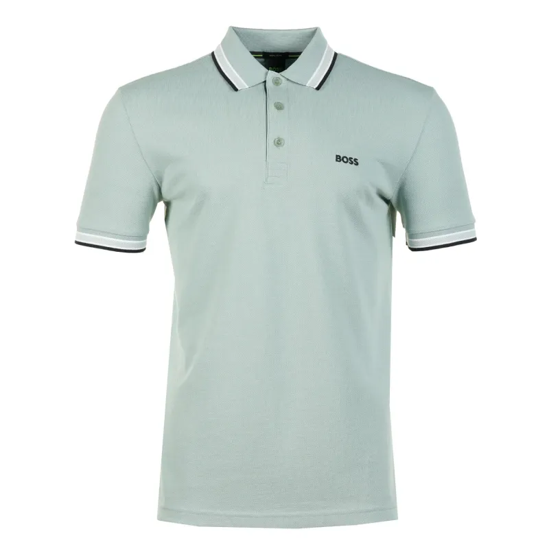 Paddy Short Sleeve Polo Shirt 360 Open Green sold by RAGAZZI
