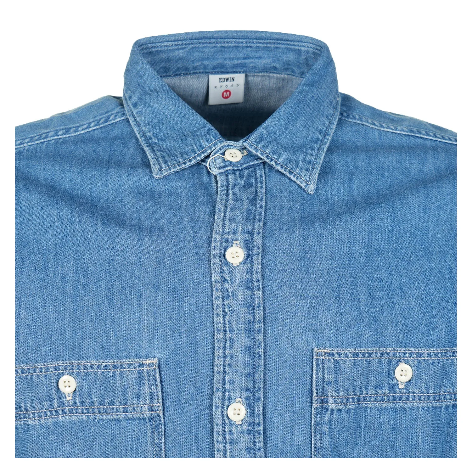 Denim Work Shirt Blue sold by RAGAZZI product image thumbnail 3