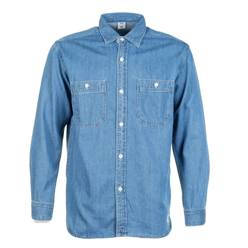 Denim Work Shirt Blue made by Edwin
