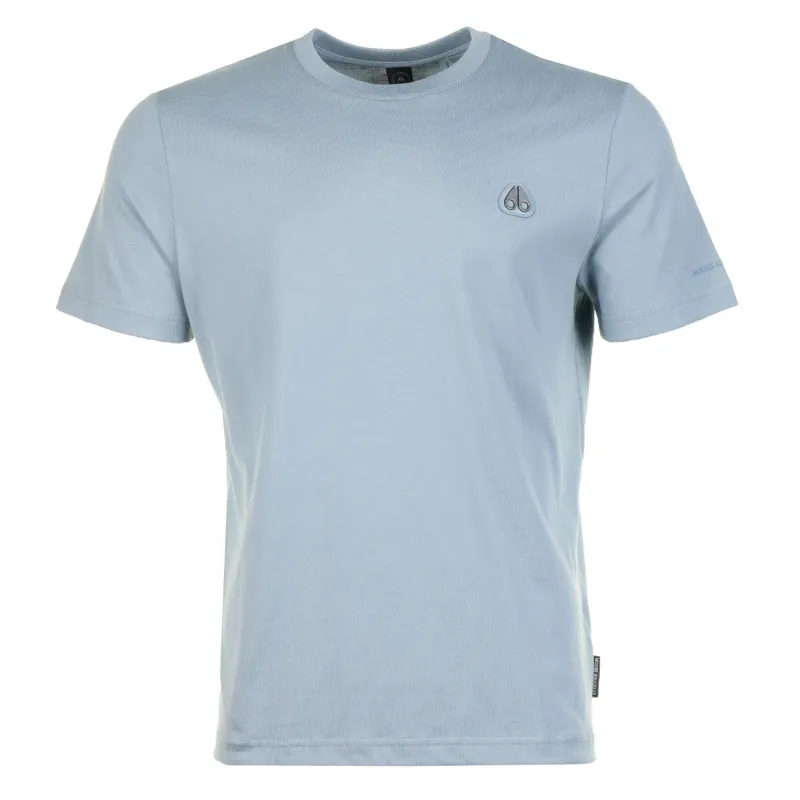 Short Sleeve Crescent T Shirt Jet Stream made by Moose Knuckles