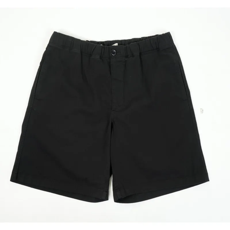 Trysil Regular Organic Stretch Twill Shorts Black made by Norse Projects