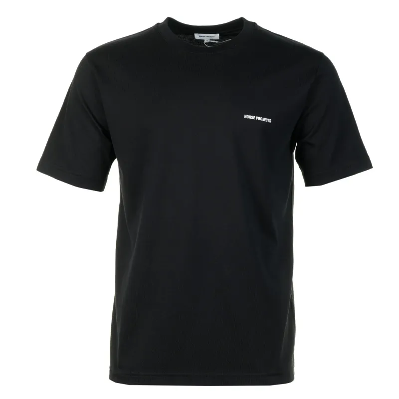 Dyrehaven Organic Logo Print T Shirt Black made by Norse Projects