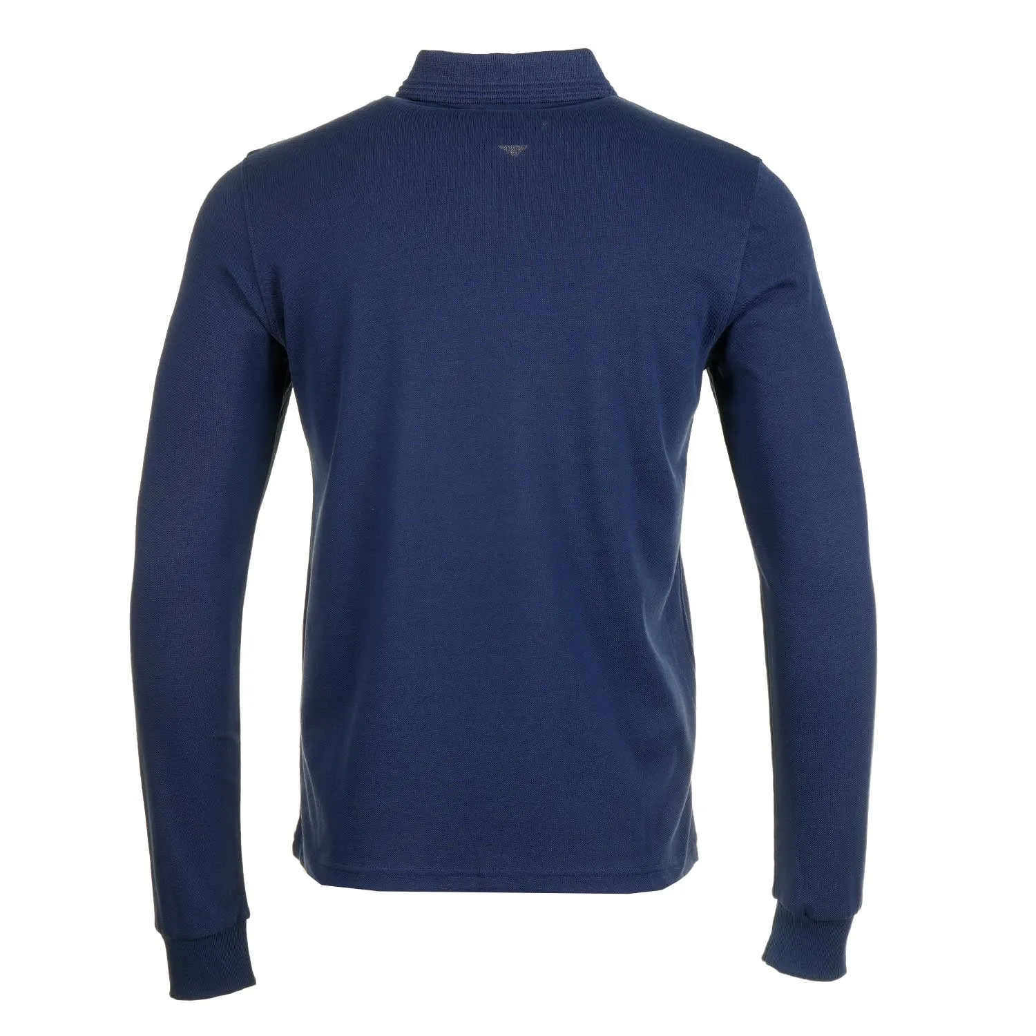 Emiliano Long Sleeve Zip Polo Raised Tipping Navy sold by RAGAZZI product image thumbnail 2