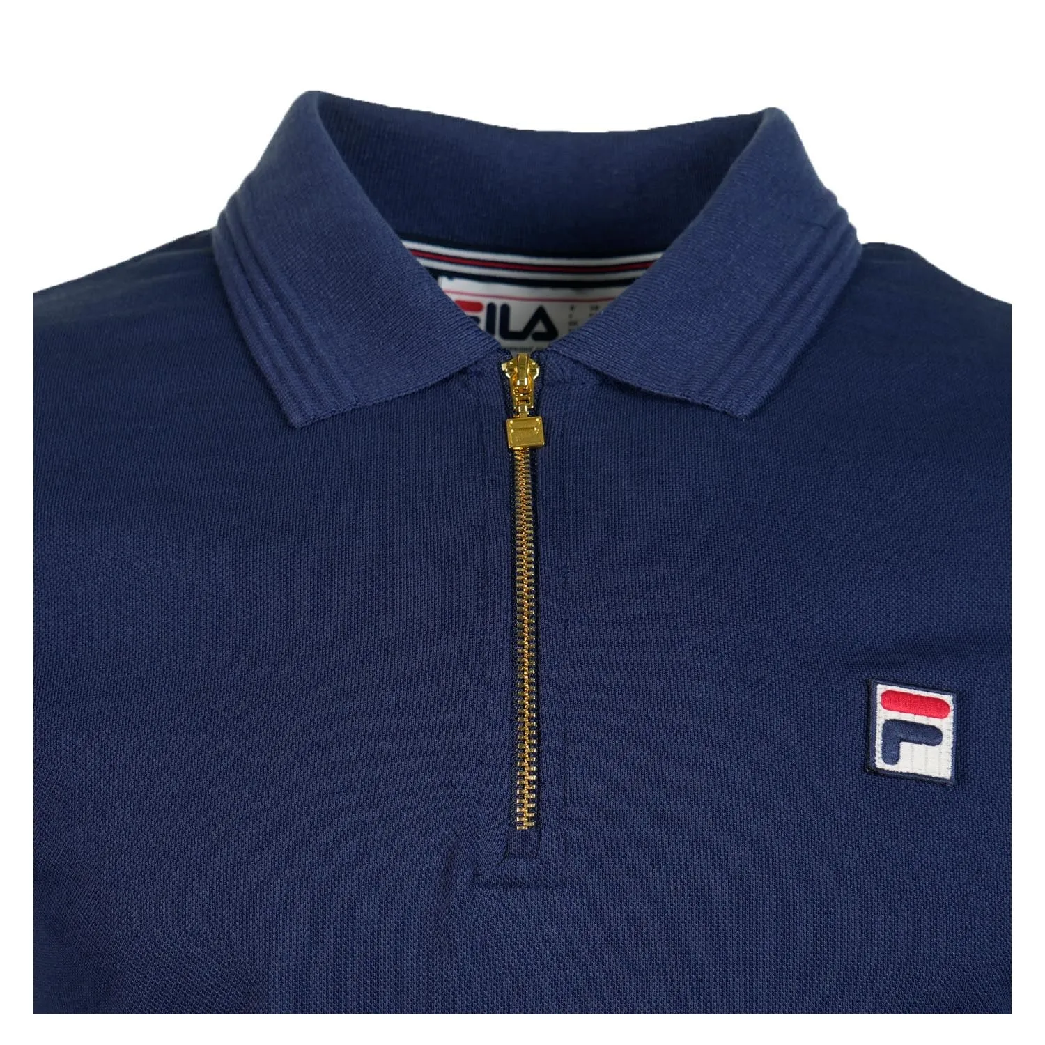 Emiliano Long Sleeve Zip Polo Raised Tipping Navy sold by RAGAZZI product image thumbnail 3